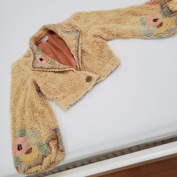 UNKNOWN Jackets & Blazers - VINTAGE CROPPED CHENILLE JACKET